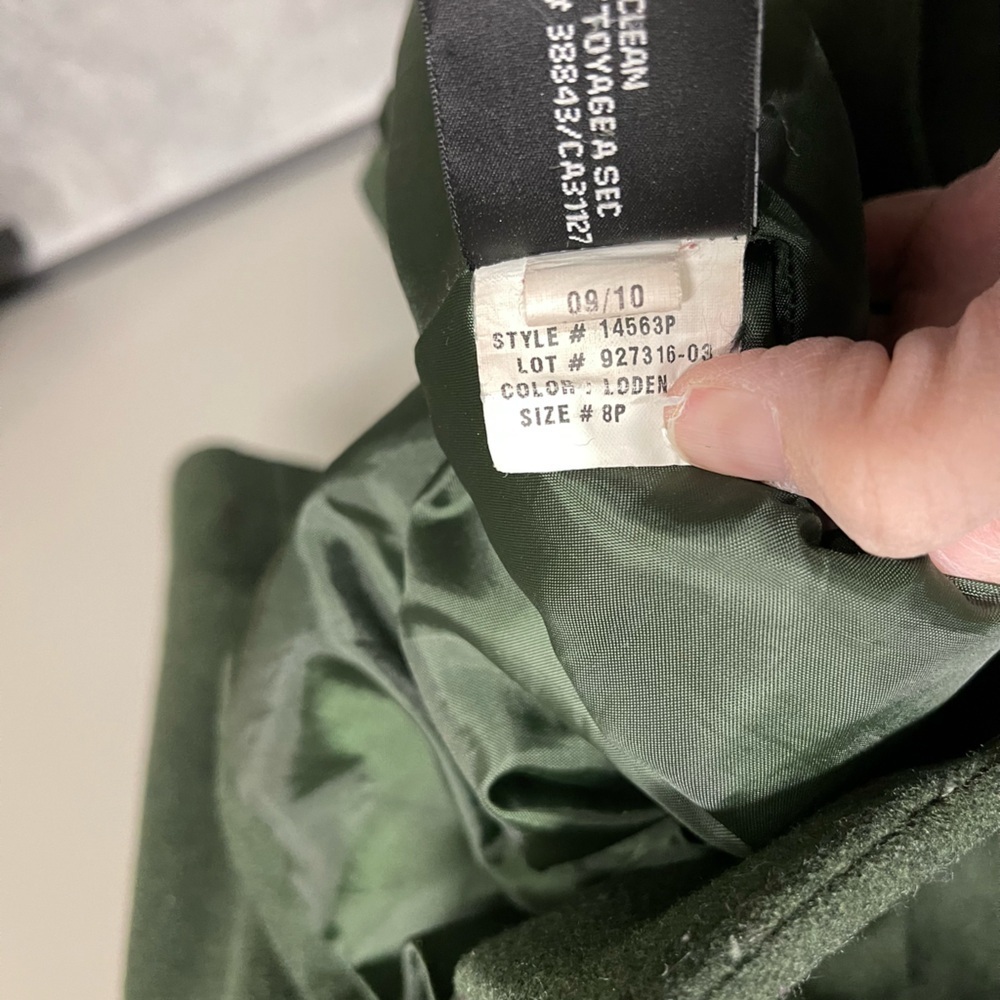 DKNY Women's Olive Trench Coat - Picture 5 of 5